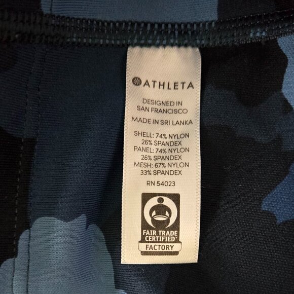 Athleta All In 7/8 Tight - S Navy Camo - Picture 7 of 7